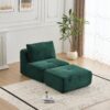 Compressed Sofa, Single Chaise Longue, Movable Ottoman For Living Room - Green - Image 11