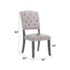 Bernard - Weathered Side Chair (Set of 2) - Beige / Gray - Image 6