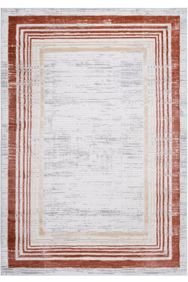 Marfi - 2' X 3' Bordered Area Rug - Brown / Ivory