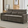 2 In 1 Sofa 3 Seater With Sofa Bed And Reversible Recliner - Dark Gray - Image 10