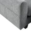 Modern L Shaped Sectional Sofa With Storage, Movable Ottoman, And Throw Pillows - Gray - Image 26
