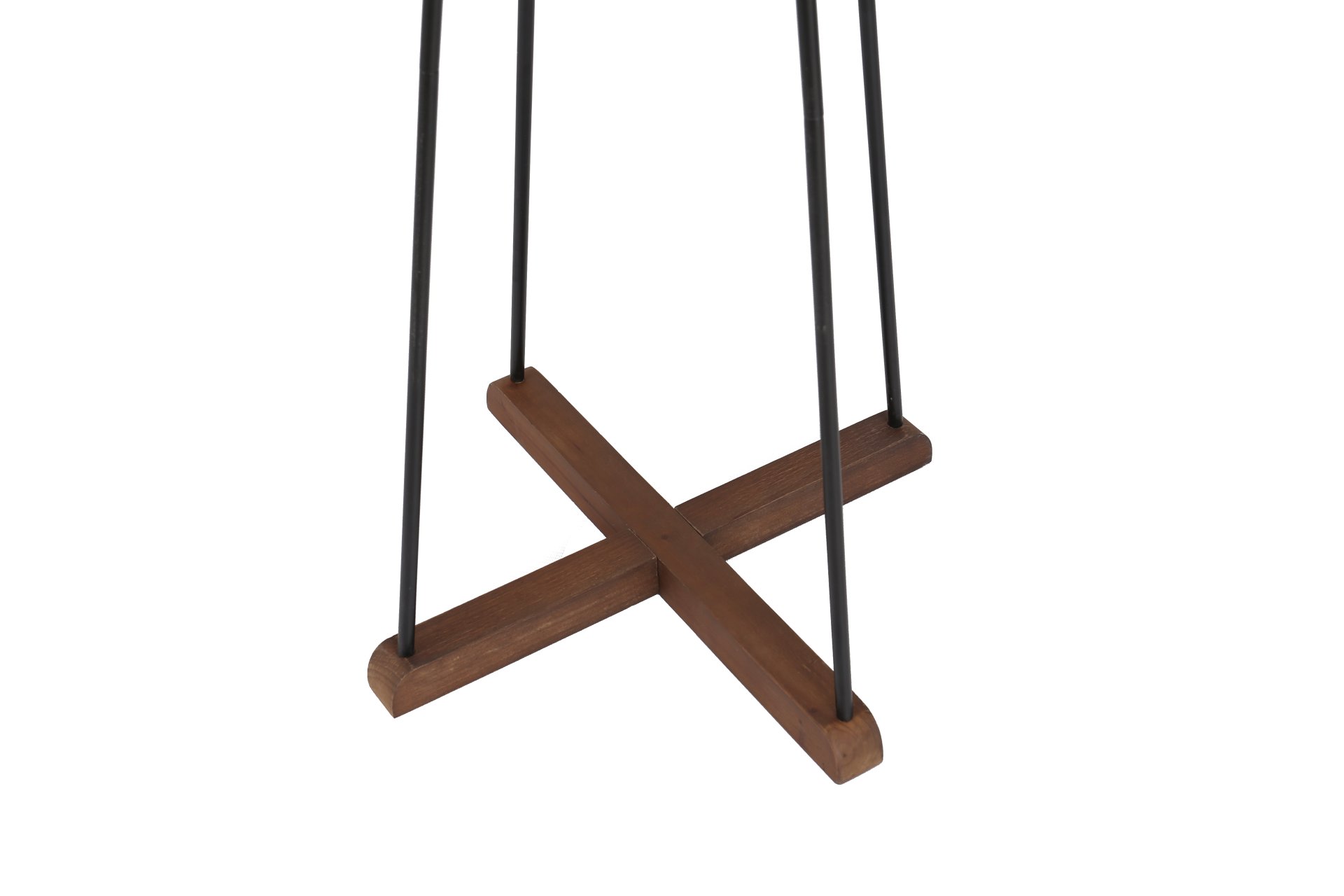Reclaimed Wood And Metal Freestanding Coat Rack With Hooks Use In Bedroom, Living Room - Natural - Image 8