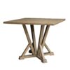 Modern Farmhouse Square Counter Table Solid Wood Rubberwood Antique Finishing Rustic Look Distressed Look Wire Brushed For 4 Seaters - Grayish Brown - Image 6