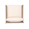 Modern Outdoor Woven Lounge Chair With Solid Wood Frame - Teak - Image 11