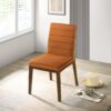 Ines - Dining Chair (Set of 2) - Brown / Burnt Orange - Image 13