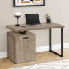 Computer Desk, Home Office, Laptop, Left, Right Set-Up, Storage Drawers, Work, Contemporary, Modern - Taupe - Image 8