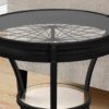 Round Accent Table, Transitional - Black - Image 5