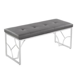 Constellation - Contemporary Bench - Silver / Gray
