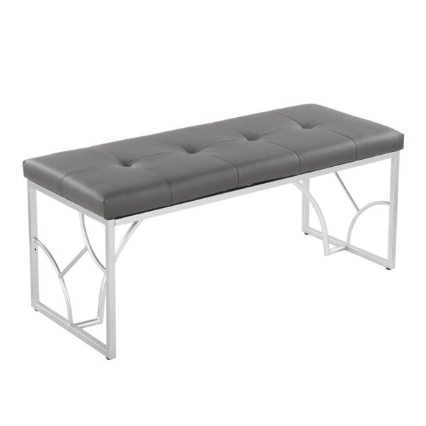 Constellation - Contemporary Bench - Silver / Gray
