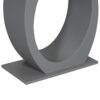 Console Table With Oval Base And Reinforced Bottom Plate For Stability - Gray - Image 10