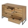Modern 7 Drawer Dresser Cabinet - Walnut - Image 14