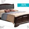 Full Bed For Comfort Elegant - Cappuccino - Image 2