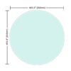 32" Round Tempered Glass Table, Top Clear Glass 1 / 2" Thick Beveled Polished Edge - Transparent - Image 2