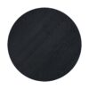 Topmax - 5 Piece Modern Round Dining Table Set Pedestal Kitchen Table Set With 4 Upholstered Dining Chairs For Studio, Apartment, Small Places - Black - Image 10