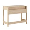 Transitional Reeded Writing Desk With Drawer - Oak - Image 2