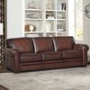Brookfield-Top Grain Leather Sofa Couch - Caramel - Image 3