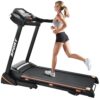 Folding Electric 3.5Hp Treadmill With Incline Medium Running Machine Motorised LCD Gym 330Lbs Folding Treadmill Electric Motorized Power 14.8Km / H Running Fitness Machine Gym - Black - Image 14