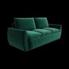 Pull Out Sofa Bed, 3 Seat Convertible Sleeper Sofa With 2 In 1 Pillow And Blanket Set Multifunctional Velvet Sofa Bed - Green - Image 10