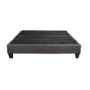 14" California King Size Upholstered Platform Bed Base, Mattress Foundation - Dark Gray - Image 4