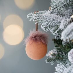 Christmas Ball Ornaments, Glass Decorative Hanging Ball Christmas Tree Ornaments For Holiday Party Decorations (Set of 12) - Brown