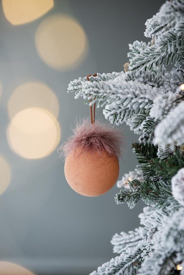 Christmas Ball Ornaments, Glass Decorative Hanging Ball Christmas Tree Ornaments For Holiday Party Decorations (Set of 12) - Brown