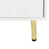 3 Door Large Storage Sideboard With Handles For Kitchen, Dining Room And Living Room, Accent Buffet Cabinet, Coffee Bar Sideboard Cabinet With 3 Doors - White / Gold - Image 13