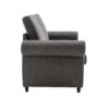 Pull Out Sofa Bed Loveseat Sleeper With Twin Size Memory Mattress With Two USB Ports For Living Room Spaces - Gray - Image 16