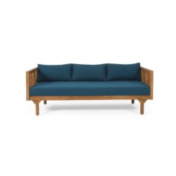 Claremont - 3 Seater Daybed Acacia Wood Water Resistant Cushions - Teak