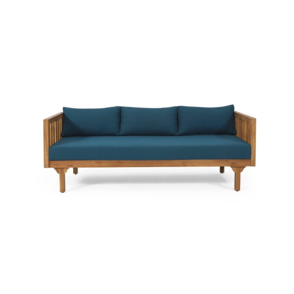 Claremont - 3 Seater Daybed Acacia Wood Water Resistant Cushions - Teak