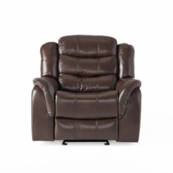 Classic Design Glider Recliner - Dark Brown
