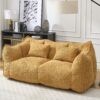 Comfortable Dual Beanbag Chair With High Resilience Foam Core For 2 People In - Yellow - Image 5