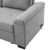 Sleeper Sectional Sofa, L-Shape Corner Couch Sofa - Bed With Storage Ottoman & Hidden Arm Storage & USB Charge For Living Room Apartment - Gray - Image 21