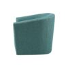 Swivel Chair With Foam Cushion And Pewter Nailhead Trim Upholstery, Solid Wood Frame - Green - Image 4