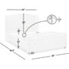 Fontana - Queen Wingback Upholstered Platform Bed Frame - Antique White - Image 11