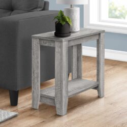 Accent Table, Side Contemporary Stylish - Gray