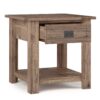 Monroe - End Table - Rustic Natural Aged Brown - Image 2