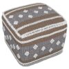 Mapleton - Outdoor / Indoor Pouf - Beige Gray / White - Image 2