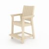 Modern Counter Chair Sleek HDPE Poly Lumber For Dining, Patio, And Garden Comfort - Beige - Image 5