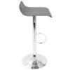 Ale - Contemporary Adjustable Barstool (Set of 2) - Gray - Image 3