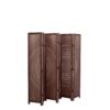 Panel Solid Wood, Folding Room Divider - Brown - Image 13