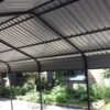 Metal Carport 12 X 20 Ft Heavy Duty With Galvanized Steel Roof Metal Garage Canopy With Galvanized Steel Roof & Frame Car Tent Outdoor Storage Shed For Car Boats And Truck - Alabaster / Dark Gray - Image 11