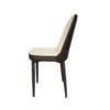 Modern Dining Chair (Set of 2) With Cushions And Metal Legs - Beige / Black - Image 12