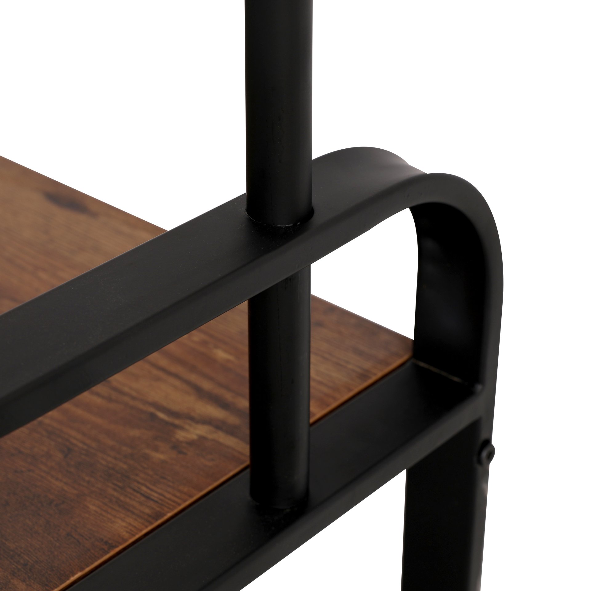 Coat Rack, Hall Tree With Shoe Bench For Entryway, Entryway Bench With Coat Rack, 4 In 1, With 9 Removable Hooks - Rustic Brown / Black - Image 5