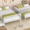 Full Long Over Queen Bunk Bed With Twin Size Trundle - White - Image 17