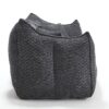 Comfortable Dual Beanbag Chair With High Resilience Foam Core For 2 People - Black - Image 15