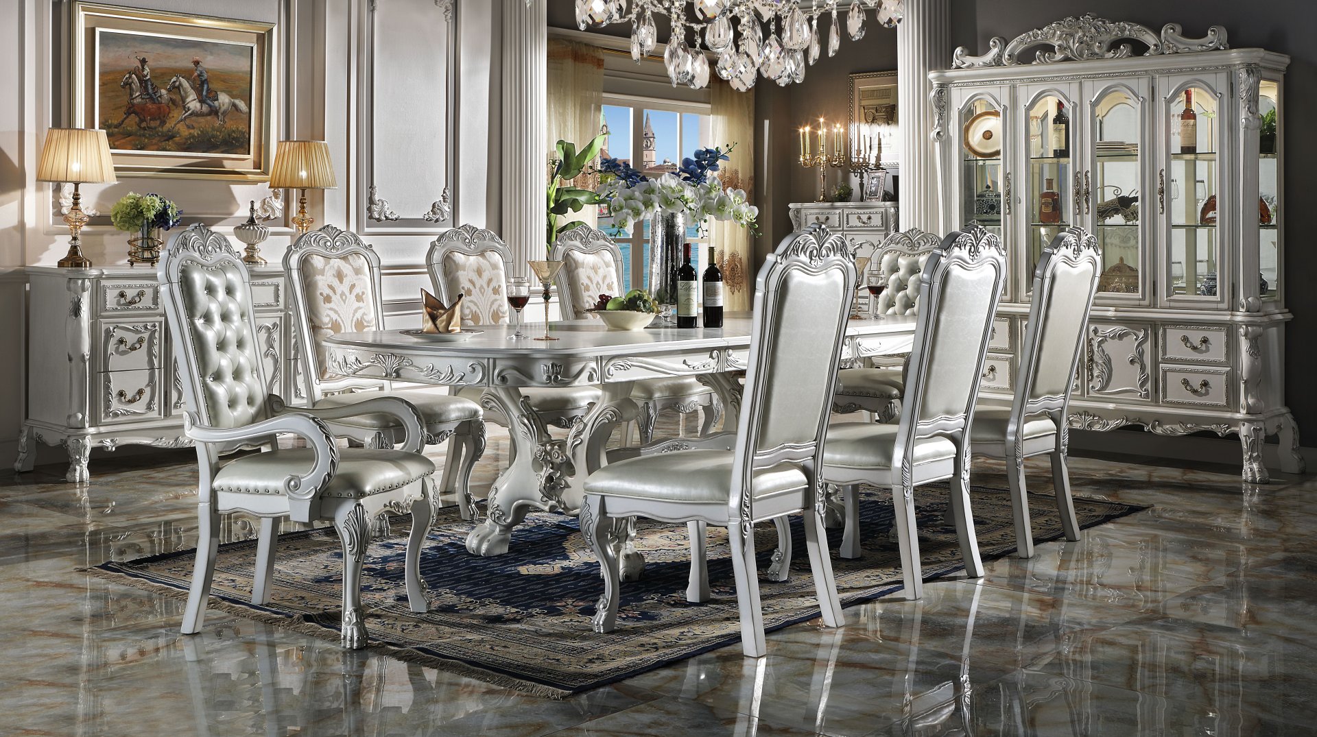 Dresden - Dining Table - Bone White - Image 4