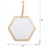 Harlan - Hexagon Mirror - Beige Brown - Image 5