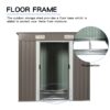 Outdoor Metal Storage Shed - Dark Gray - Image 7
