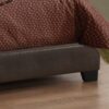 Full Size Bed, Upholstered, Durable Construction, Transitional - Brown - Image 5