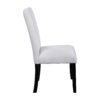 5 Piece Round Dining Table Set, Modern Dining Table And 4 Upholstered Chairs For Dining Room, Kitchen Room, Living Room - Beige / Black - Image 14